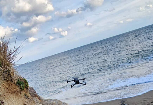 【ドローン撮影】海上上空からの風景をドローン動画収録