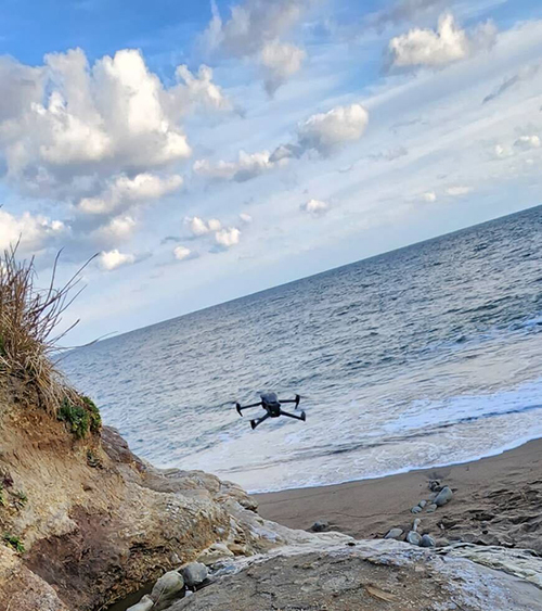 【ドローン撮影】海上上空からの風景をドローン動画収録