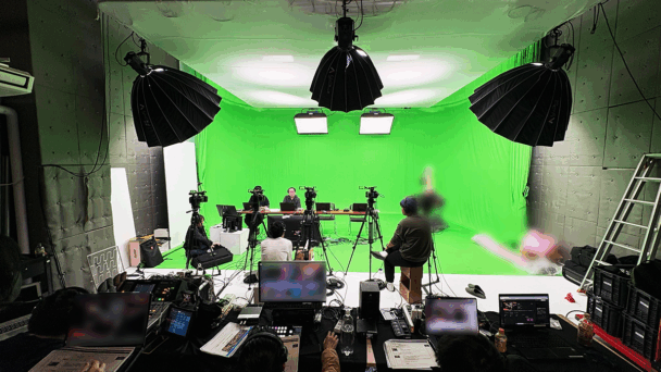 【ライブ配信スタジオ】ゲーム実況やゲームアプリ番組に最適なクロマキー撮影スタジオ